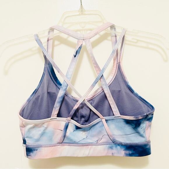 Gaiam Shiva Kennedy Print in Blue Ice Medium-Impact Sports Bra Medium NWT - Picture 6 of 6